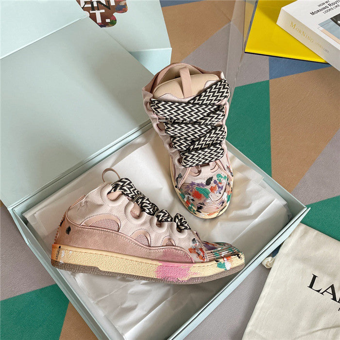 Lanvin Leather Curb Gallery Dept. Pale Pink Multi
