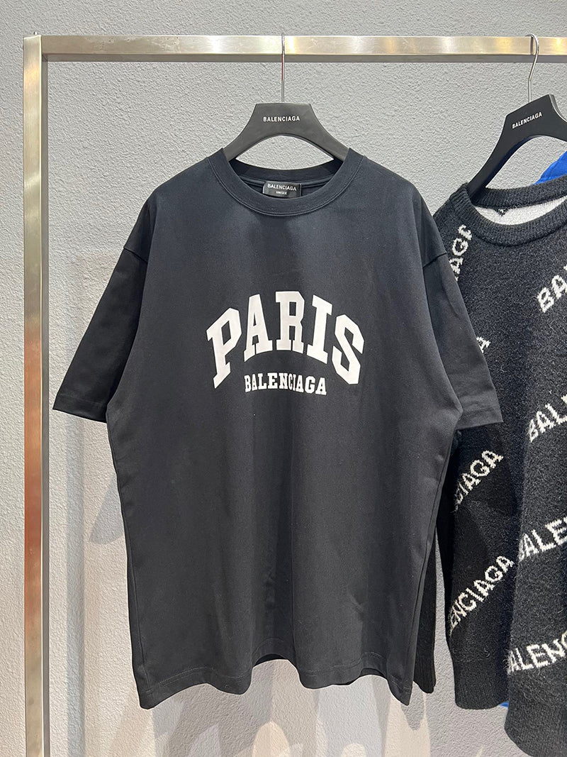 Balenciaga Cities Paris T-Shirt in black and white