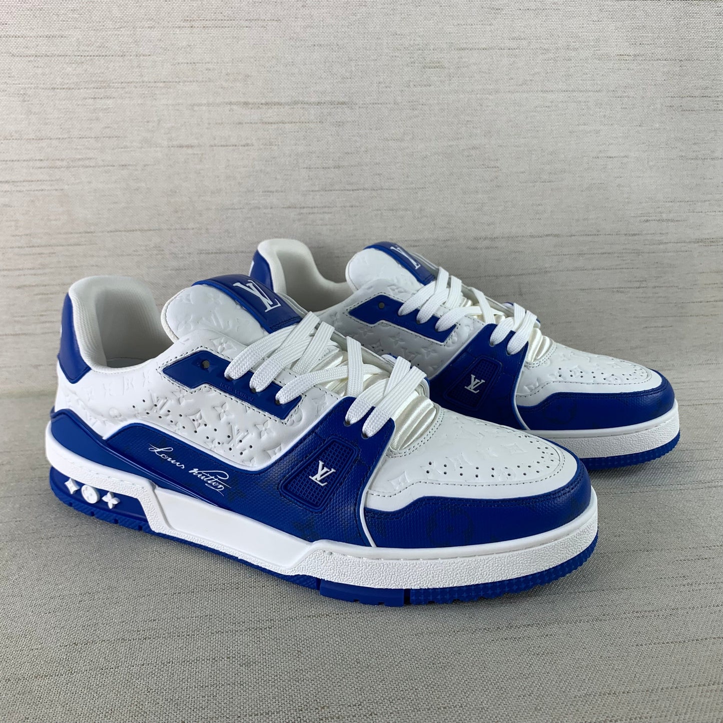Louis Vuitton Trainer #54 Signature Blue White