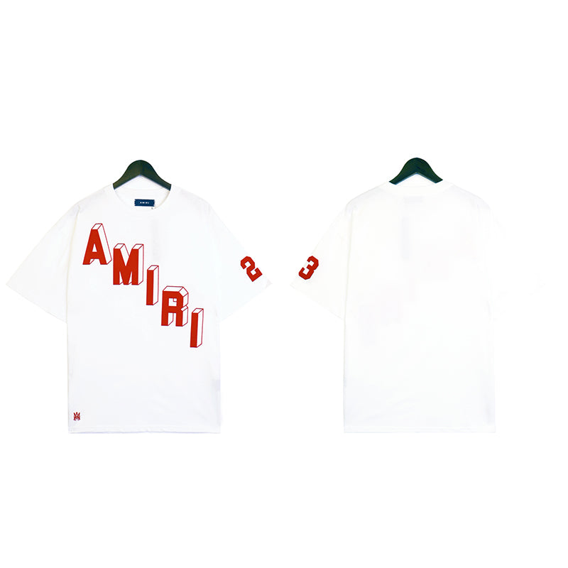 AMIRI Flocked Hockey Skater Tee White