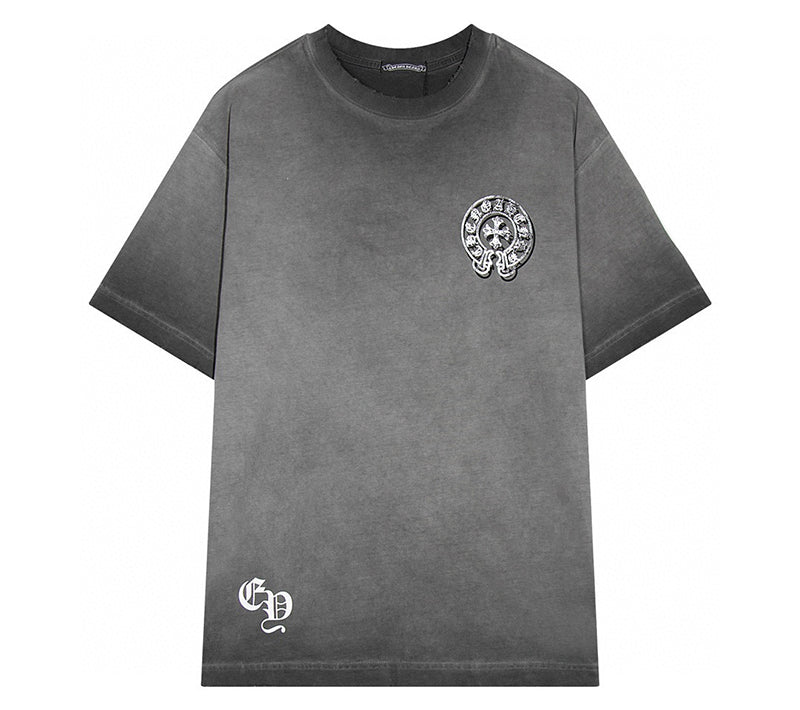 Chrome Hearts - Cross Logo Washed T Shirt Grey