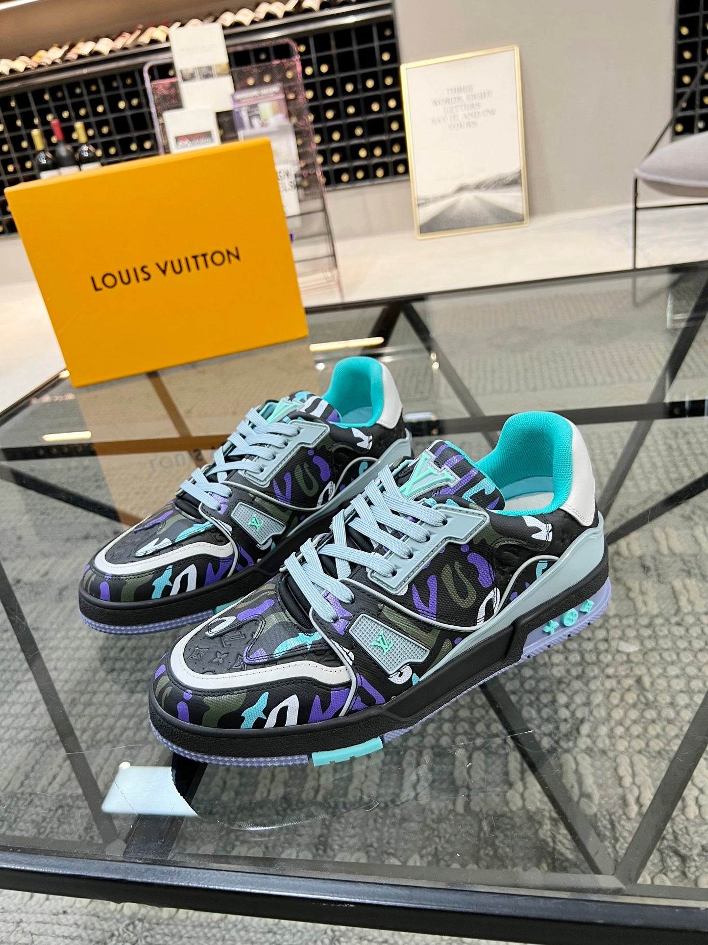 Louis Vuitton x Yayoi Kusama LV Trainer Black Zebra