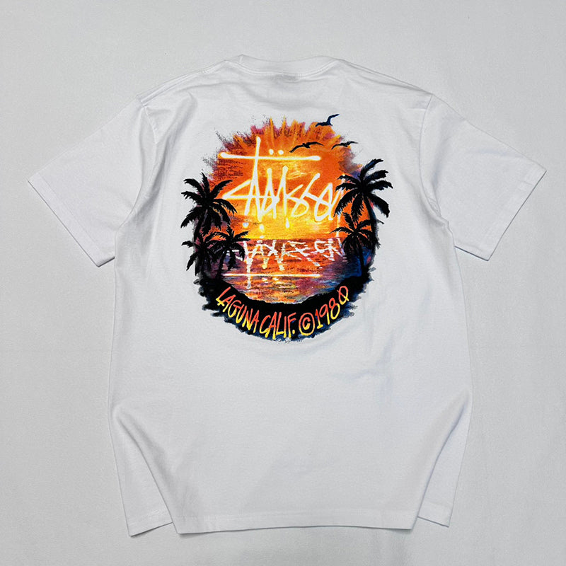 Stussy Sunset T-Shirt | White