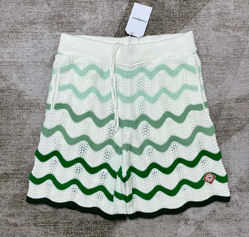 CASABLANCA Gradient Wave Texture Shorts