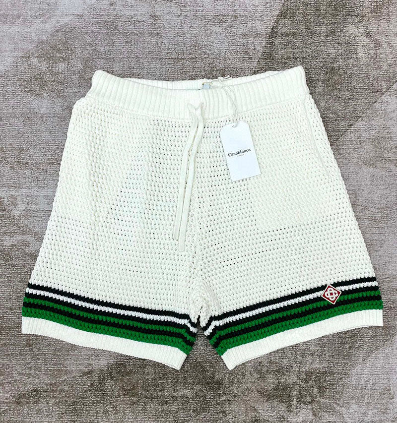 CASABLANCA Tennis Crochet Short in Green