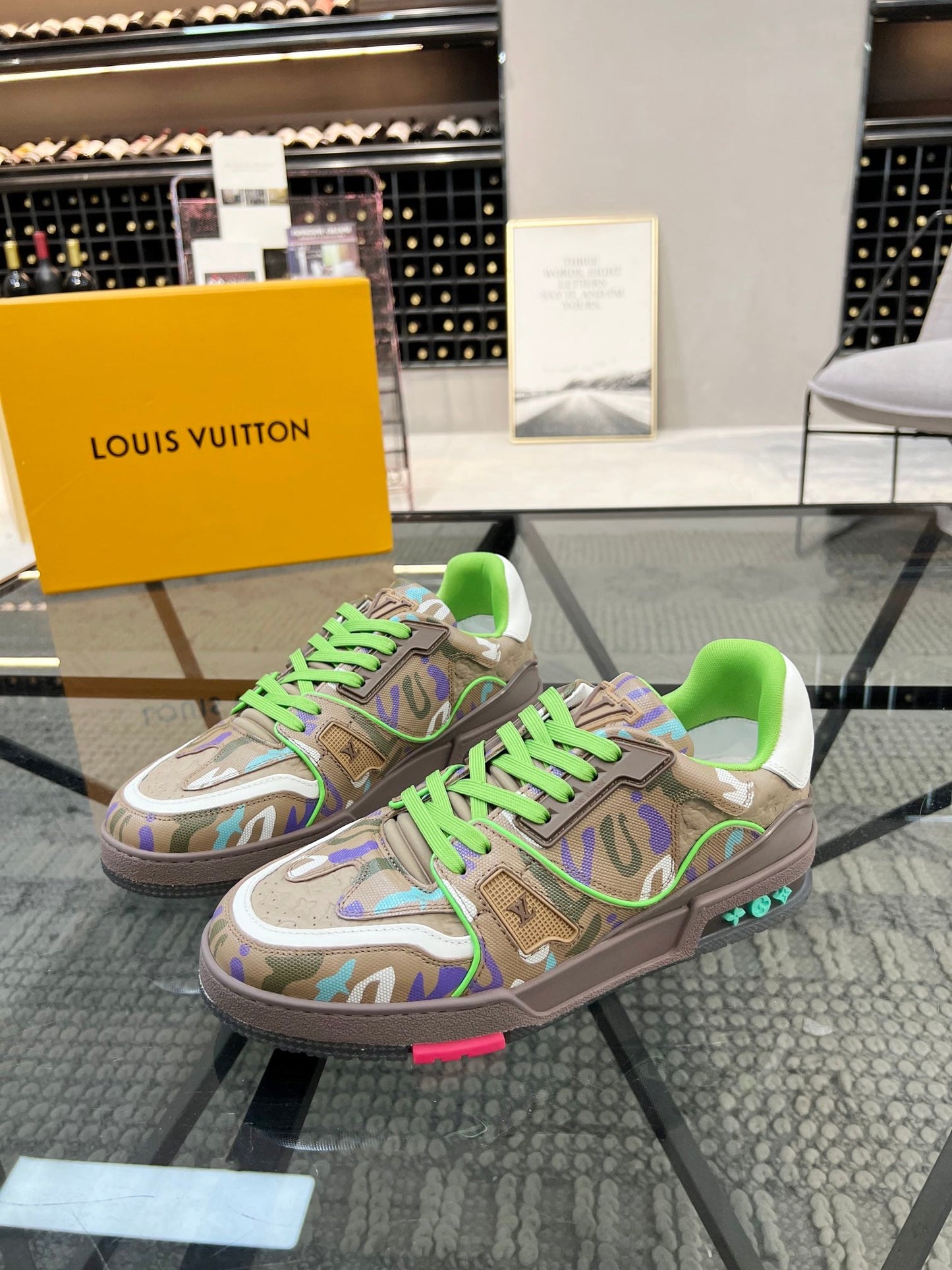 Louis Vuitton x Yayoi Kusama LV Trainer Green