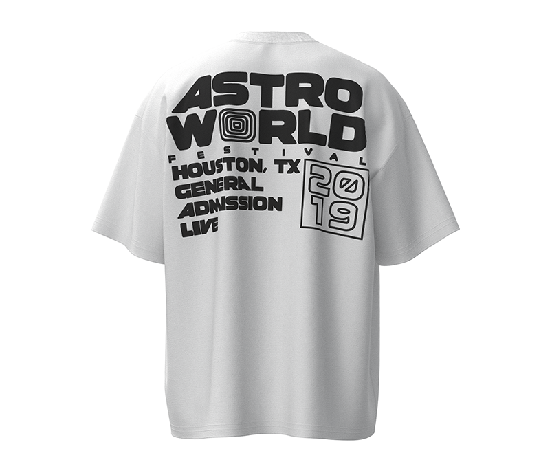 Travis Scott Astrofest Staff 2019 Tee White