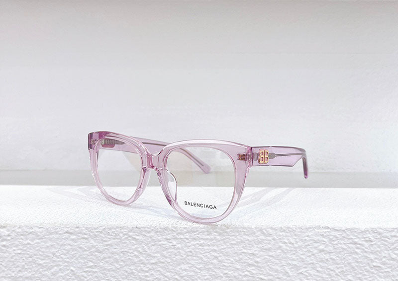 Balenciaga BB0131O Sunglasses Transparent Pink