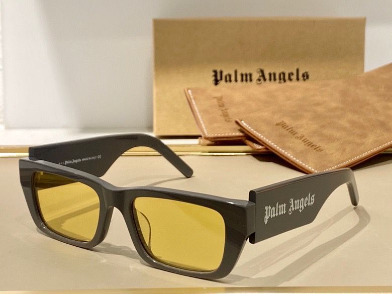 Palm Angels Palm Rectangle Frame Sunglasses Grey