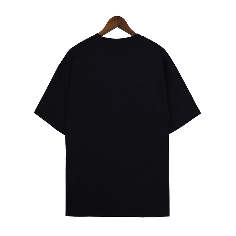 AMIRI STAGGERED CHROME PRINT T-SHIRT BLACK