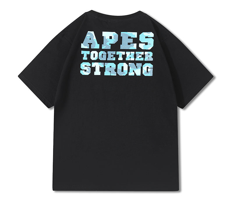 BAPE A BATHING APE|HONEYCOMB CAMO BAPE BUSY WORKS TEE Black
