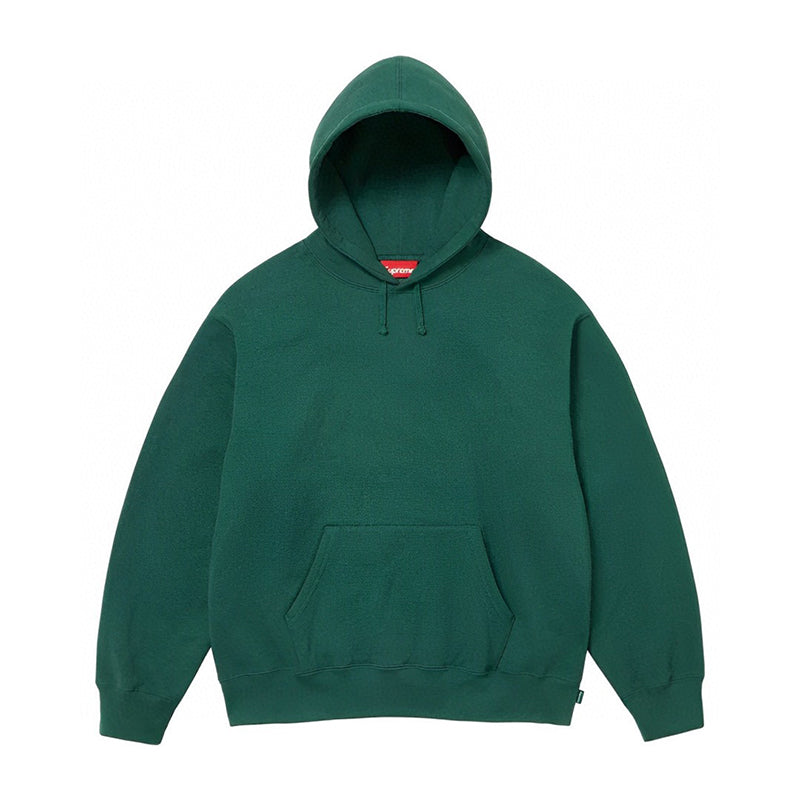 Supreme Satin Applique Hooded Sweatshirt (FW24) Green