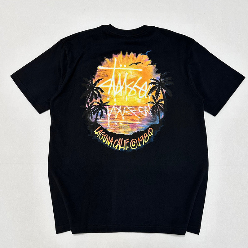 Stussy Sunset T-Shirt | Black