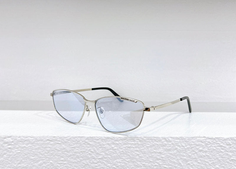 BALENCIAGA BB0277S Silver/Sky Blue