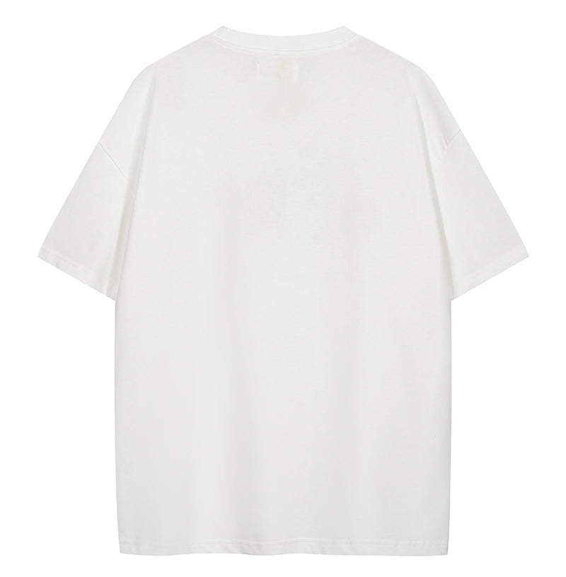 Maison Margiela MM6 Kitten Number Logo T-shirt White