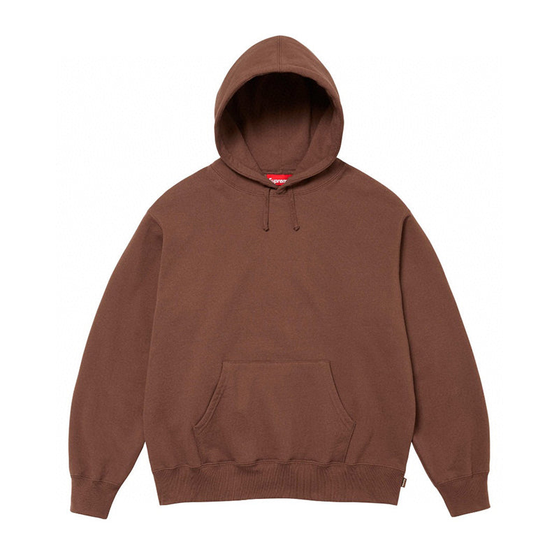 Supreme Satin Applique Hooded Sweatshirt (FW24) Brown