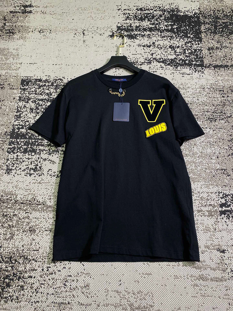 Louis Vuitton Patch Varsity T-Shirt Black