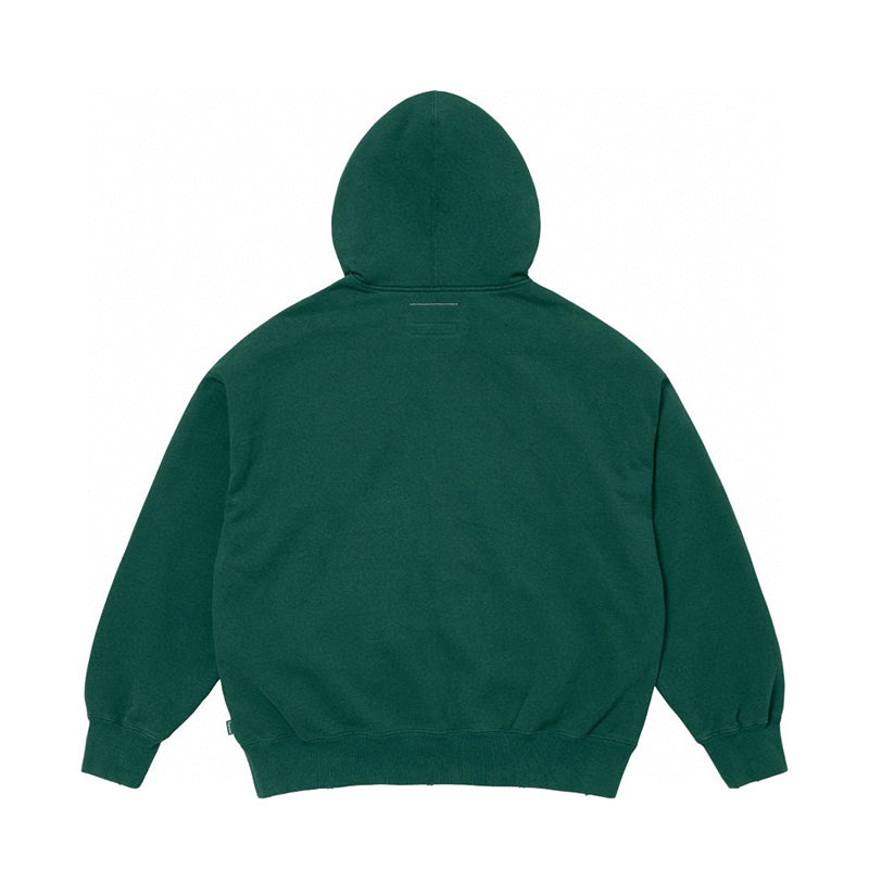 Supreme MM6 Maison Margiela Zip Up Hooded Sweatshirt Green