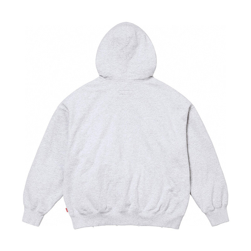 Supreme MM6 Maison Margiela Zip Up Hooded Sweatshirt Ash Grey