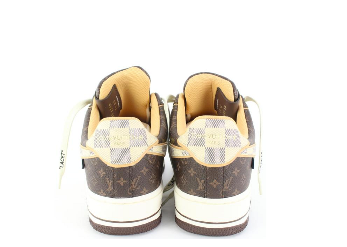 Nike Air Force 1 Low Louis Vuitton Monogram Brown Damier Azur (No Suitcase)