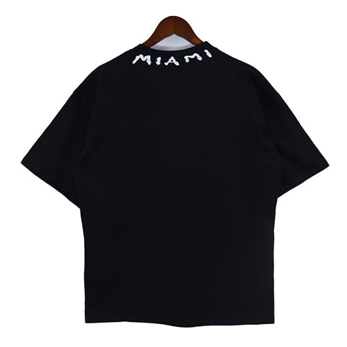 Palm Angels Crew-neck Logo T-shirt Black