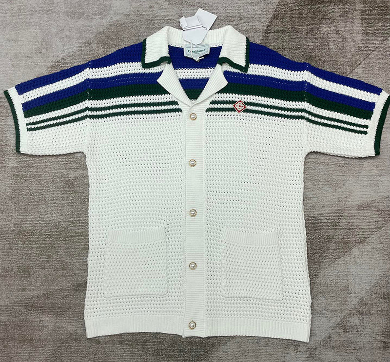 CASABLANCA Crochet Tennis Shirt