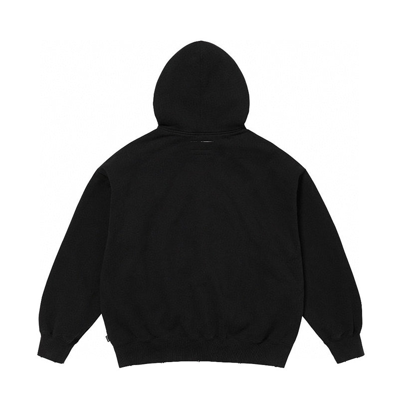 Supreme MM6 Maison Margiela Zip Up Hooded Sweatshirt Black