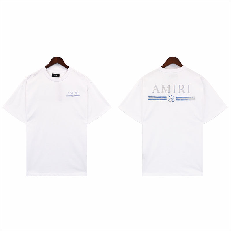 AMIRI MA WATERCOLOR BAR TEE WHITE