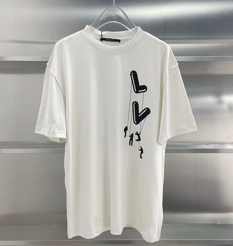 Louis Vuitton Floating LV printed T shirt White