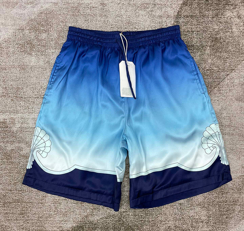 CASABLANCA Place Vendome Silk Shorts