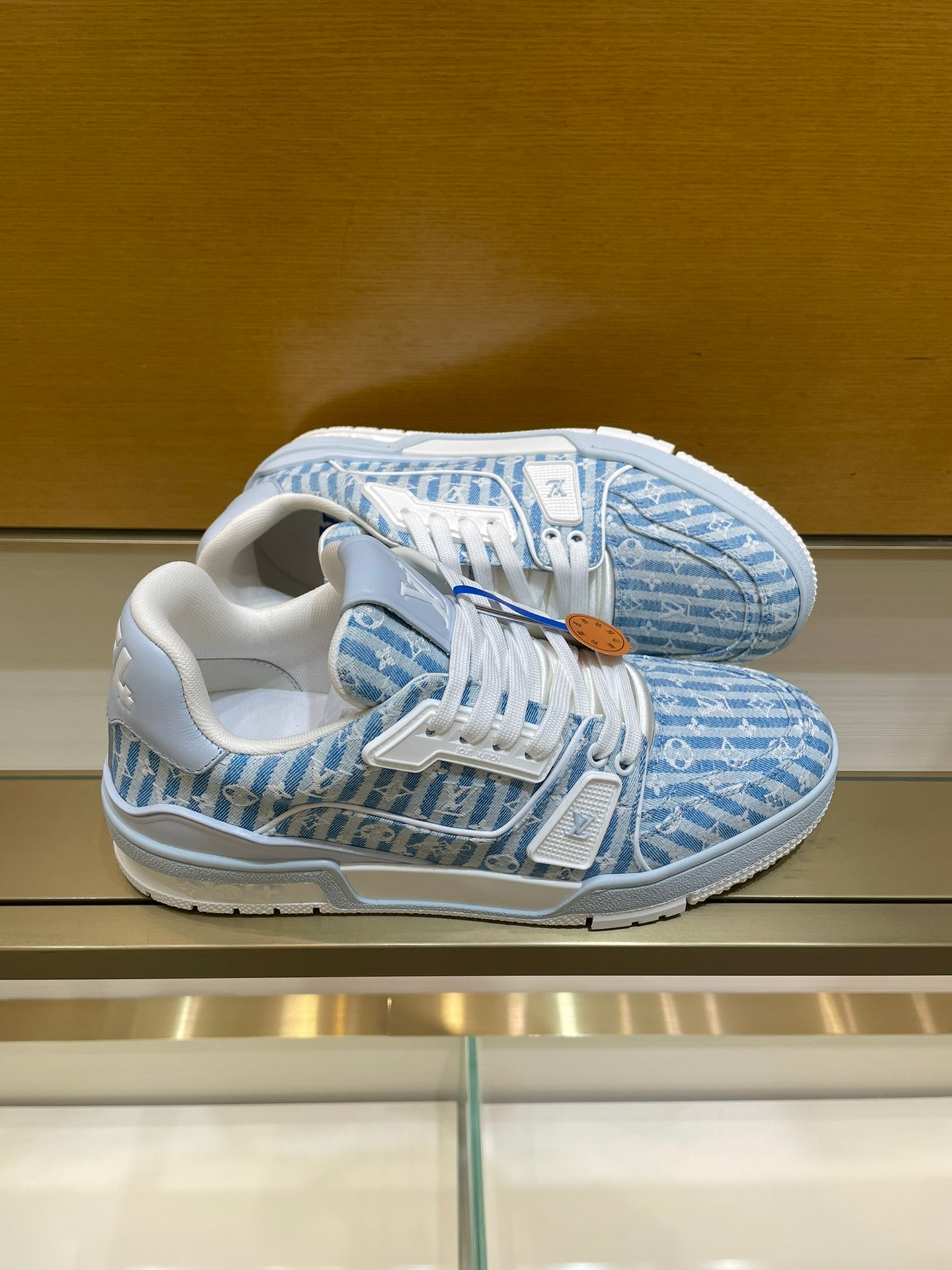 Louis Vuitton Trainer Blue Stripe Monogram