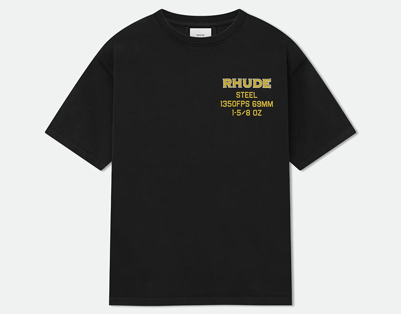 RHUDE Steel T-Shirt | Black