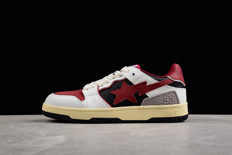 A Bathing Ape Bape SK8 Sta Vintage White Red