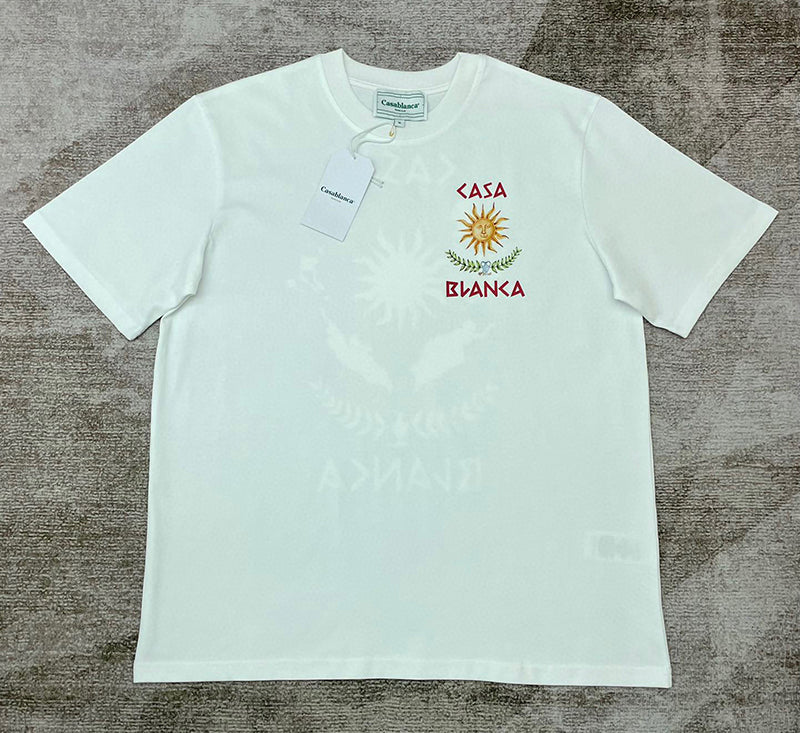 CASABLANCA Le Temple du Savoir T-Shirt White