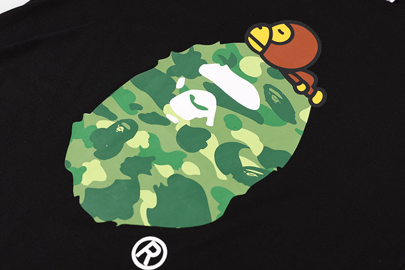 BAPE Color Camo Milo On Big Ape Tee (FW22) Black Green