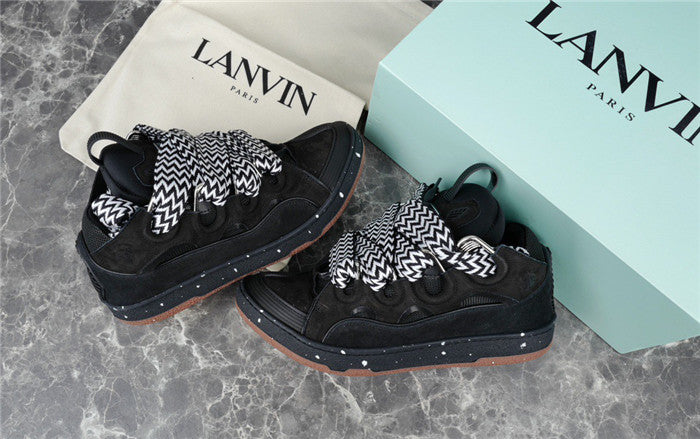 Lanvin Black Curb Sneakers