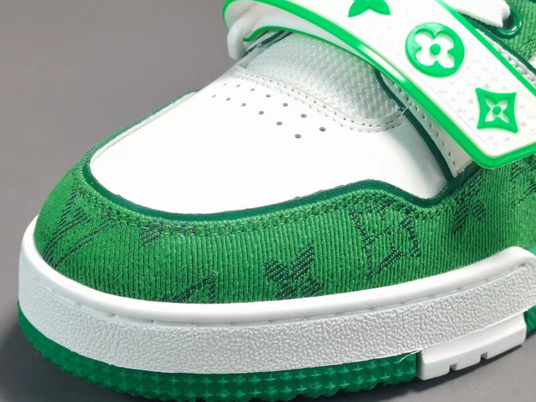 Louis Vuitton Trainer Monogram Denim Green