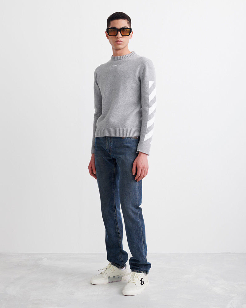 Off-White Diag Arrows Knit Sweater Black