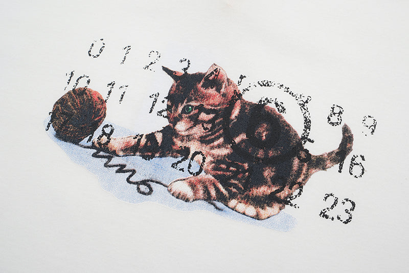 Maison Margiela MM6 Kitten Number Logo T-shirt White