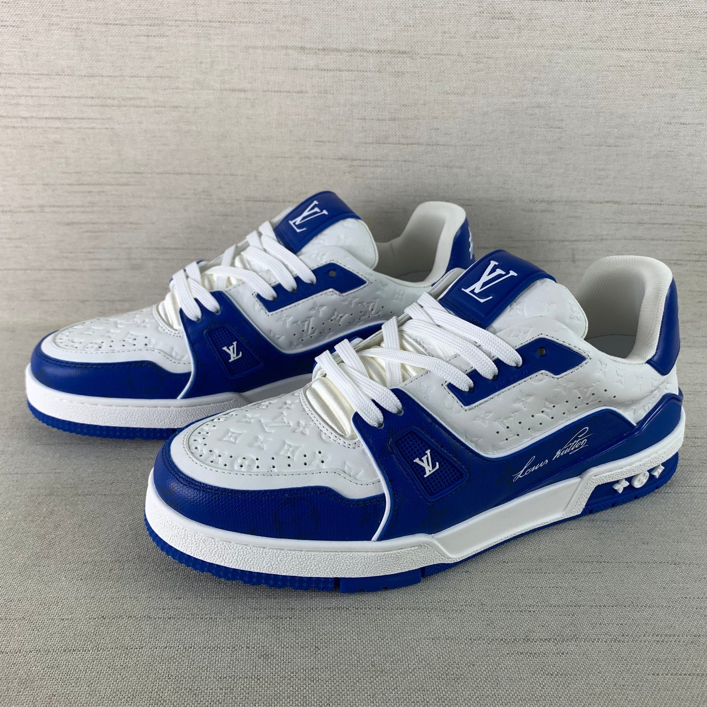 Louis Vuitton Trainer #54 Signature Blue White