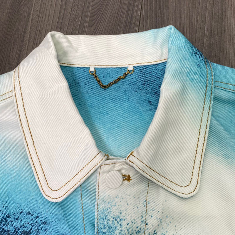 Louis Vuitton LV Spray Denim Jacket Multicolor