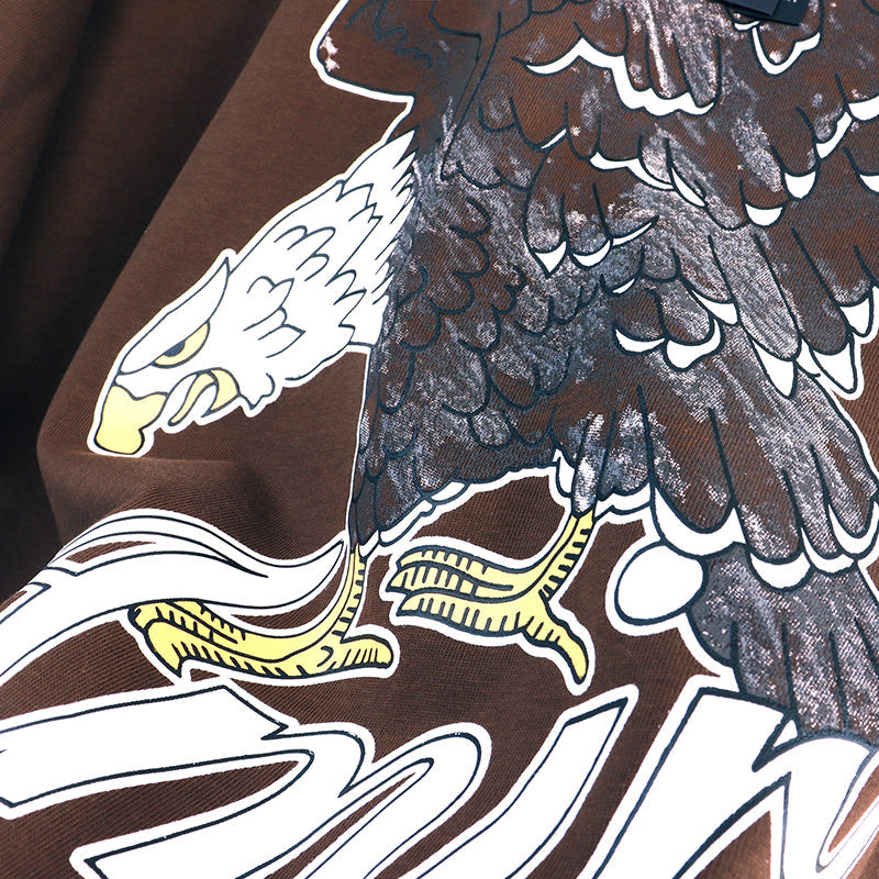 AMIRI frontal amiri eagle print Brown