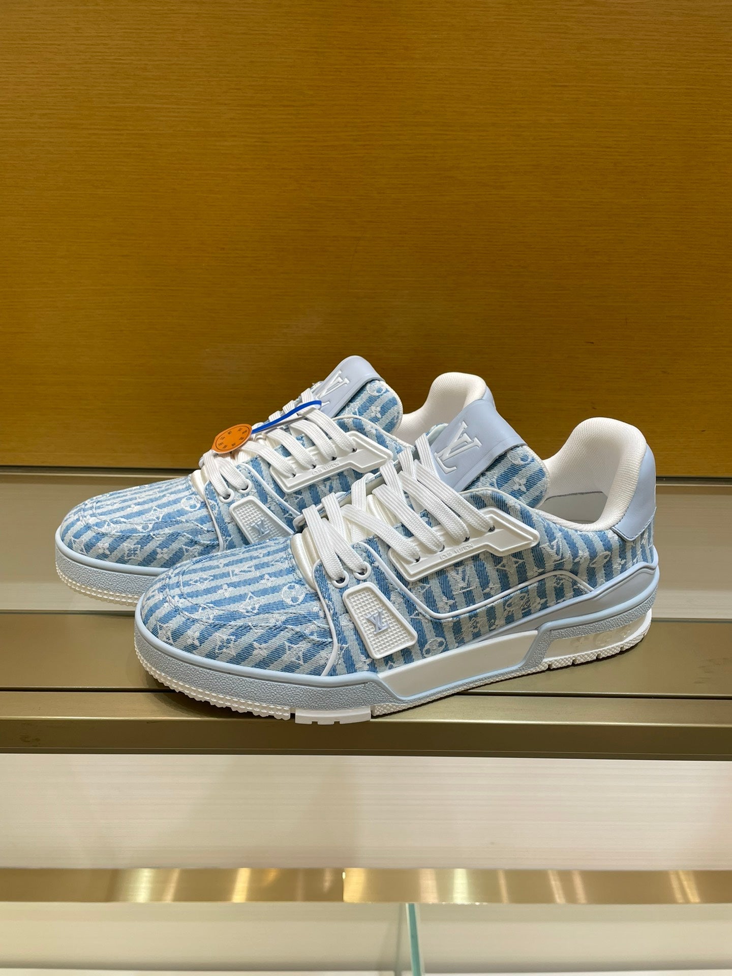 Louis Vuitton Trainer Blue Stripe Monogram