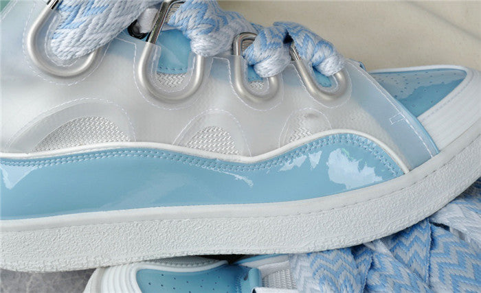 Lanvin Curb Sneaker White Light Blue