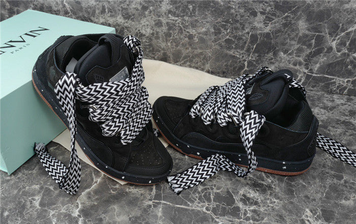 Lanvin Black Curb Sneakers