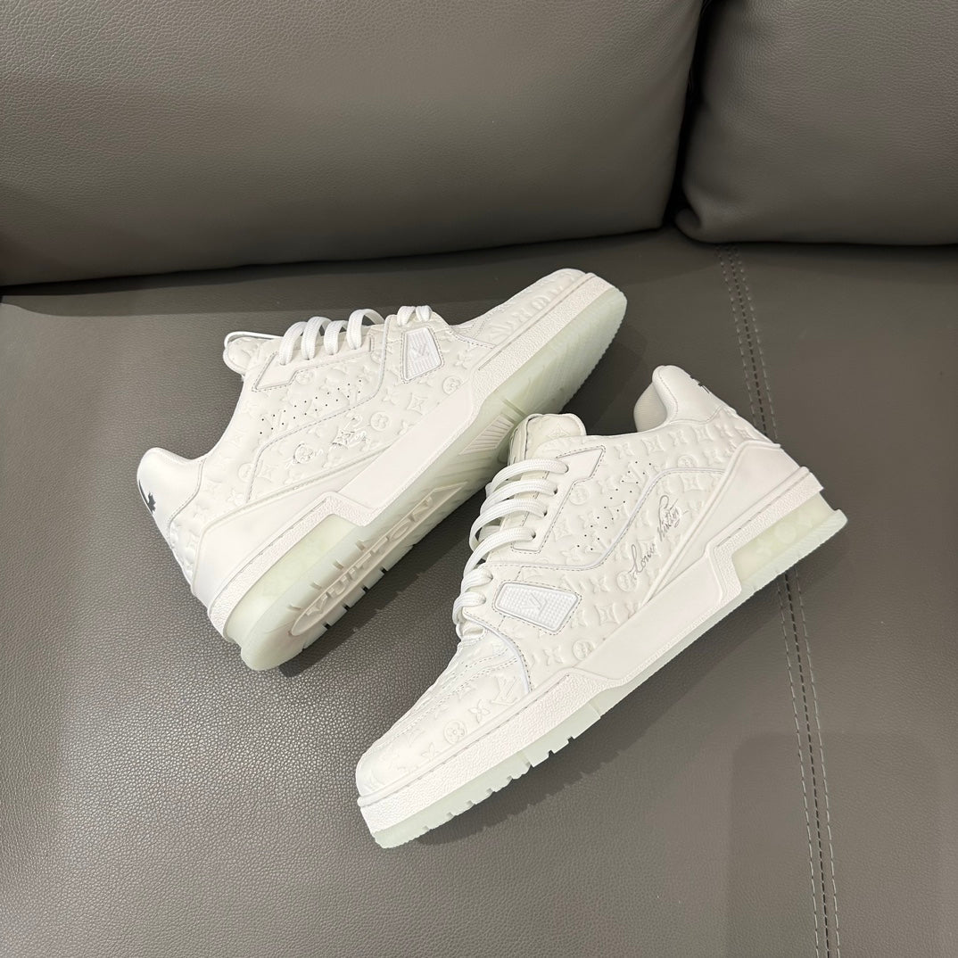 Louis Vuitton LV Trainer Monogram White
