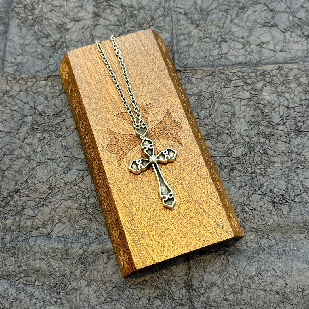 Chrome Hearts - Large Spade Cross Necklace