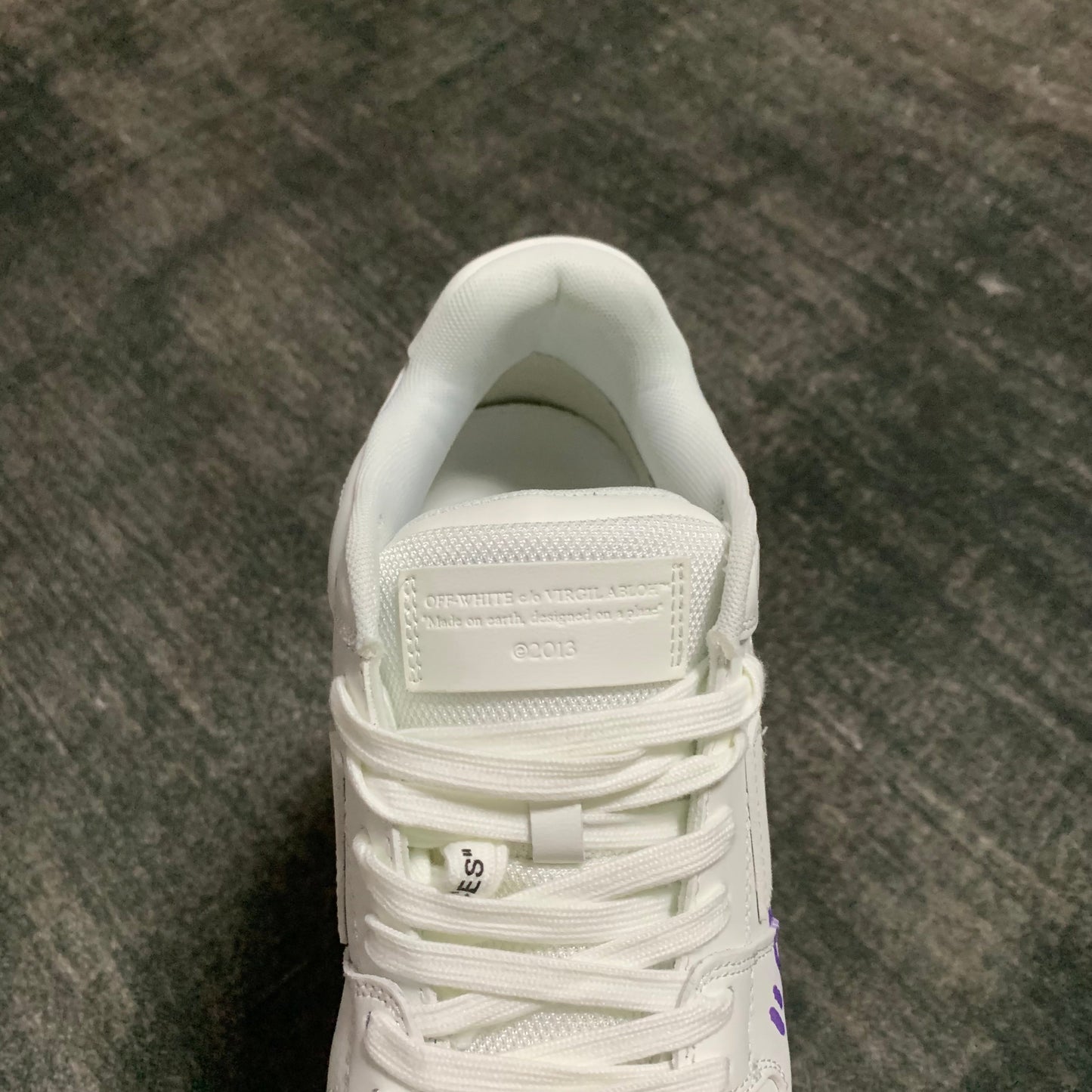 Off-White Out of Office 'For Walking' White Purple.