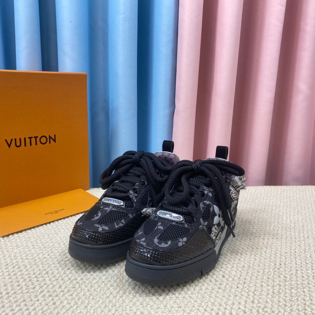 Louis Vuitton Skate Trainer Black Swarovski Monogram