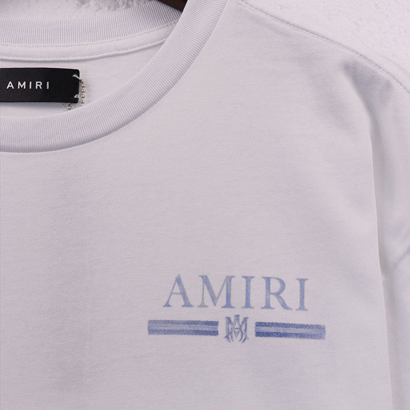 AMIRI MA WATERCOLOR BAR TEE WHITE
